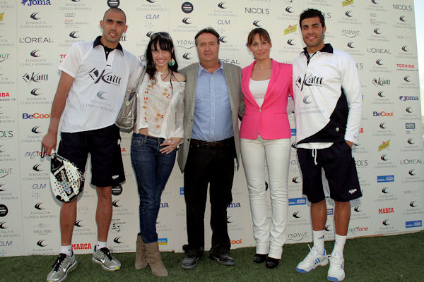 Codina, Beatriz Rico, Angel Martin y Miguel Torres - Torneo Benéfico de Padel - FUNDACION CLÍNICA MENORCA